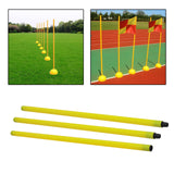 Maxbell 2xFootball Door Pole Training Tool Sign Obstacle Marker Rod 3 Pieces Sign pole