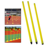 Maxbell 2xFootball Door Pole Training Tool Sign Obstacle Marker Rod 3 Pieces Sign pole