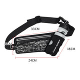 Maxbell Running Belt Fanny Pack Reflective Strips Waist Wallet for Workout Black - Aladdin Shoppers