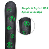 Maxbell Waterproof PU Leather Golf Alignment Stick Headcover Holder Embroidered Green - Aladdin Shoppers