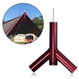 Maxbell Camping Y Fork Tent Tarp Poles Aluminum Alloy for Camping Backpacking Sport - Aladdin Shoppers