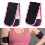 Maxbell 2x Sauna Sweaty Arm Strap Arm Trimmer Bands for Sports Trainer Women pink - Aladdin Shoppers