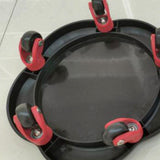 Maxbell Abdominal Trainers Roller Tray Silent Universal Wheels Body Building Workout Black - Aladdin Shoppers