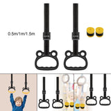 Maxbell Gymnastics Rings Exercise Rings Hanging Non Slip Rings Home Gym 0.5m - Aladdin Shoppers