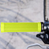 Maxbell Bicycle Handlebar Grips Shock Absorbing 22mm Bike Lockable Handle Grip Green - Aladdin Shoppers