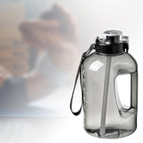Maxbell Water Bottle with Straw Time Marker Sports Water Jug Workout Yoga 2.5L Black - Aladdin Shoppers