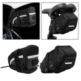 Maxbell Bicycle Seat Saddle Bag Under Seat Pouch for Mountain Road Bikes 0.4L Black Expandable Capacity - Aladdin Shoppers