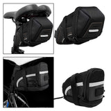 Maxbell Bicycle Seat Saddle Bag Under Seat Pouch for Mountain Road Bikes 0.4L Black Expandable Capacity - Aladdin Shoppers