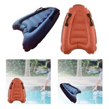 Maxbell Inflatable Surfing Body Board with Handle Floating Mat Lightweight Summer Navy - Aladdin Shoppers