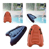 Maxbell Inflatable Surfing Body Board with Handle Floating Mat Lightweight Summer Navy - Aladdin Shoppers