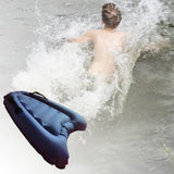 Maxbell Inflatable Surfing Body Board with Handle Floating Mat Lightweight Summer Navy - Aladdin Shoppers