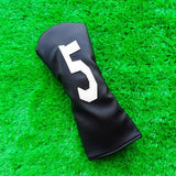 Maxbell PU Golf Wood Head Cover Durable Protector Professional for Sports Golfer Black - Aladdin Shoppers