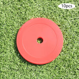 Maxbell 10Pcs Flat Cones Non Slip Training Spot Markers for Boxing Baseball Soccer Red - Aladdin Shoppers