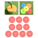 Maxbell 10Pcs Flat Cones Non Slip Training Spot Markers for Boxing Baseball Soccer Red - Aladdin Shoppers