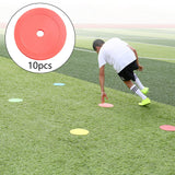 Maxbell 10Pcs Flat Cones Non Slip Training Spot Markers for Boxing Baseball Soccer Red - Aladdin Shoppers