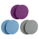 Maxbell Anti Slip Small Round Knee Pad Yoga Mats 2 Pieces Portable for Gym Exercise Purple - Aladdin Shoppers