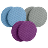 Maxbell Anti Slip Small Round Knee Pad Yoga Mats 2 Pieces Portable for Gym Exercise Purple - Aladdin Shoppers