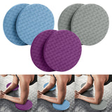 Maxbell Anti Slip Small Round Knee Pad Yoga Mats 2 Pieces Portable for Gym Exercise Purple - Aladdin Shoppers