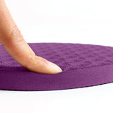 Maxbell Anti Slip Small Round Knee Pad Yoga Mats 2 Pieces Portable for Gym Exercise Purple - Aladdin Shoppers