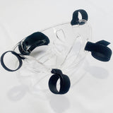 Maxbell 2 Piece Clear Taekwondo Mask Head Cover Detachable Face Shield Head Gear
