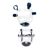 Maxbell 2 Piece Clear Taekwondo Mask Head Cover Detachable Face Shield Head Gear