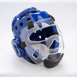 Maxbell 2x Clear Taekwondo Mask Head Cover Detachable Face Shield Head Gear