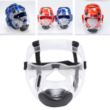 Maxbell 2x Clear Taekwondo Mask Head Cover Detachable Face Shield Head Gear