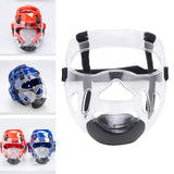 Maxbell 2x Clear Taekwondo Mask Head Cover Detachable Face Shield Head Gear