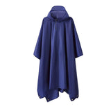 Maxbell Wet Weather Rain Poncho with Pocket Reusable Adult Emergency Outdoor Blue - Aladdin Shoppers