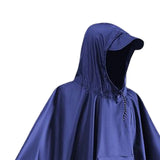 Maxbell Wet Weather Rain Poncho with Pocket Reusable Adult Emergency Outdoor Blue - Aladdin Shoppers