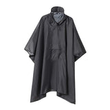 Maxbell Wet Weather Rain Poncho with Pocket Reusable Adult Emergency Outdoor Gray - Aladdin Shoppers