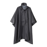 Maxbell Wet Weather Rain Poncho with Pocket Reusable Adult Emergency Outdoor Gray - Aladdin Shoppers