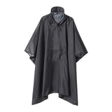 Maxbell Wet Weather Rain Poncho with Pocket Reusable Adult Emergency Outdoor Gray - Aladdin Shoppers