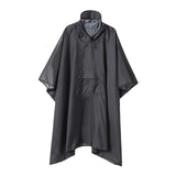 Maxbell Wet Weather Rain Poncho with Pocket Reusable Adult Emergency Outdoor Gray - Aladdin Shoppers