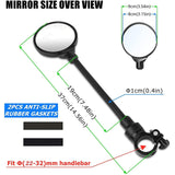 Maxbell Bicycle Mirror Convex Safety Mirror Handlebar Mount for Mountain Road Bike - Aladdin Shoppers