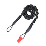 Maxbell Kayak Paddle Leash Safety Rod Leash with Adjustable Self Adhesive Sticker Black - Aladdin Shoppers