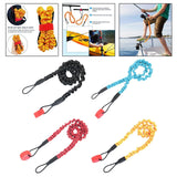 Maxbell Kayak Paddle Leash Safety Rod Leash with Adjustable Self Adhesive Sticker Black - Aladdin Shoppers