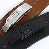 Maxbell PU Leather Weight Lifting Belt for Men Wide for Training Deadlift 130cm Black - Aladdin Shoppers