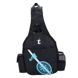 Maxbell Durable Tennis Racquet Bag with Detachable Shoulder Strap for Travel Unisex Black - Aladdin Shoppers