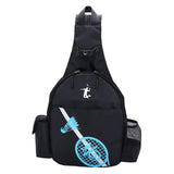 Maxbell Durable Tennis Racquet Bag with Detachable Shoulder Strap for Travel Unisex Black - Aladdin Shoppers