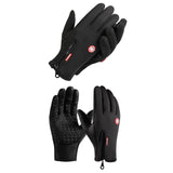Maxbell 2xWinter Gloves Windproof Insulated for Motorcycle Cycling Adults Unisex S Black