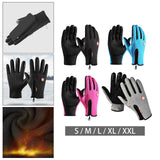 Maxbell 2xWinter Gloves Windproof Insulated for Motorcycle Cycling Adults Unisex S Black