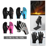 Maxbell 2xWinter Gloves Windproof Insulated for Motorcycle Cycling Adults Unisex S Black