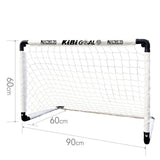 Maxbell Kids Soccer Goals Portable Soccer Nets Set Outdoor Training Easy Assembly Ball Set with Pump Orange M - Aladdin Shoppers