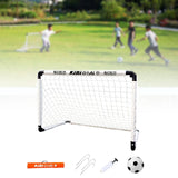 Maxbell Kids Soccer Goals Portable Soccer Nets Set Outdoor Training Easy Assembly Ball Set with Pump Orange M - Aladdin Shoppers