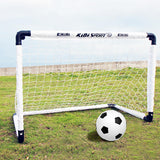 Maxbell Kids Soccer Goals Portable Soccer Nets Set Outdoor Training Easy Assembly Ball Set with Pump Orange M - Aladdin Shoppers