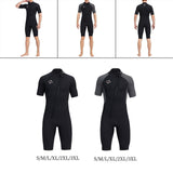 Maxbell 3mm Neoprene Men Wetsuit Diving Suit Swimsuit for Swimming Water Sports Black S - Aladdin Shoppers