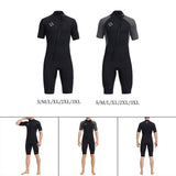 Maxbell 3mm Neoprene Men Wetsuit Diving Suit Swimsuit for Swimming Water Sports Black S - Aladdin Shoppers