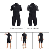 Maxbell 3mm Neoprene Men Wetsuit Diving Suit Swimsuit for Swimming Water Sports Black S - Aladdin Shoppers