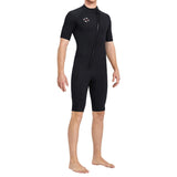 Maxbell 3mm Neoprene Men Wetsuit Diving Suit Swimsuit for Swimming Water Sports Black S - Aladdin Shoppers